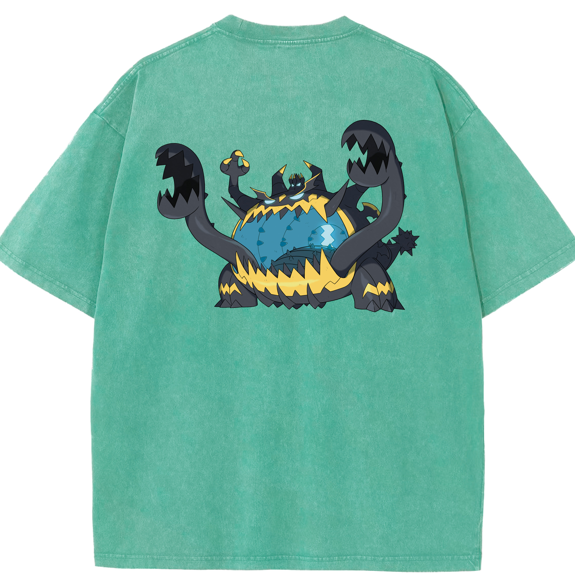 （画像用） ポケットモンスター Pokémon 綿100% ヴィンテージ風 半袖Tシャツ（背面プリント）